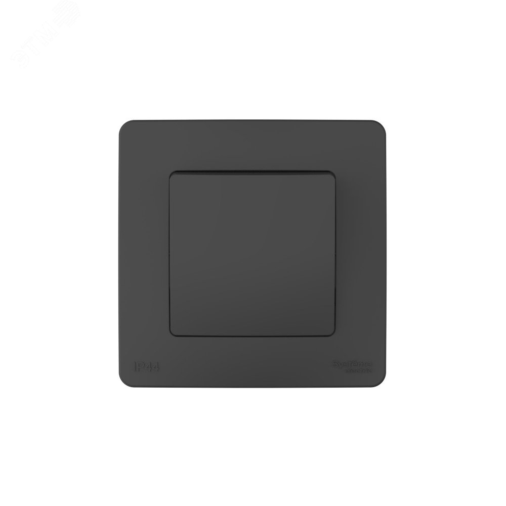 Переключатель 1-кл. СП Blanca 10А IP44 (сх.6) 250В антрацит SE BLNVS410606