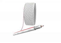 Кабель коаксиальный SAT 50 M.CCS/оплетка Al 75проц. PVC Simple 75Ом бел. (м) Б0044607