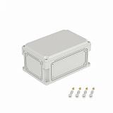 Корпус 300х200х146мм IP67 с непрозр. крышкой 21мм с фланцами пластик. 532210