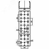 Кабель-канал перфорированный 80х60 RL6 G 01139RL