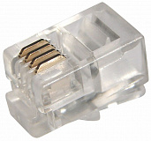 Разъем телефонный UTP, RJ-9 (4P4C), CAT 3 05-1001