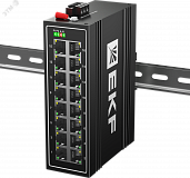 Коммутатор промышленный неуправляемый U-16T, 16 портов 10/100Base-T(X) RJ45, монтаж на динрейку TSX EKF TSX-U-16T EKF