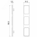Заглушка торцевая держ.шин 5-10мм 3п60мм R5BBE060153P