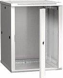 Шкаф настенный 19" LINEA W 15U 600x600мм стеклянная дверь RAL7035 LWR3-15U66-GF