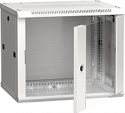 Шкаф настенный 19" LINEA W 9U 600x450мм стеклянная дверь RAL7035 LWR3-09U64-GF