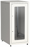 Шкаф LINEA E 18U 600х800мм двери 2шт стекло и металл серый LE35-18U68-GM