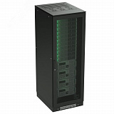 Напольный шкаф 42U 800х800 двери перф/перф укомпл вводом и загл RAL 9005 R5IT4288PFB