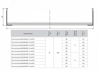 Лоток лестничный 80х300х3000-1,2 мм EKF