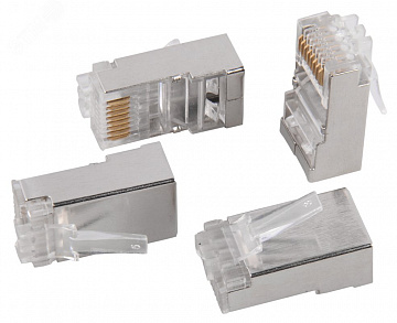 Разъем RJ-45 FTP для кабеля SOLID кат.6 CS3-1C6FS
